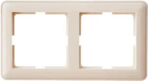 Рамка Schneider W59, 2 поста (Слоновая кость)
