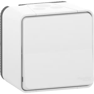 MUREVA S, ПЕРЕКЛЮЧАТЕЛЬ открытой установки, БЕЛЫЙ, IP55