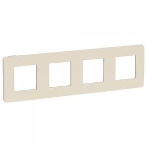 Рамка Schneider Studio Color, 4 поста (бежевый/бежевый)
