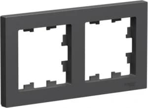 Рамка Systeme AtlasDesign, 2 поста (Базальт)