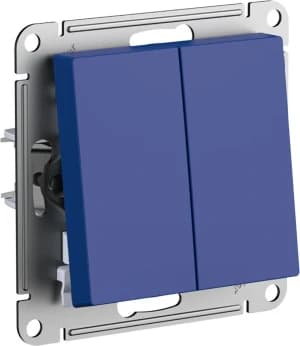 Двухклавишный перекрёстный переключатель (Аквамарин)