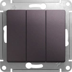 Трёхклавишный выключатель (Сиреневый туман)