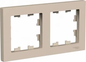 Рамка Systeme AtlasDesign, 2 поста (Песочный)