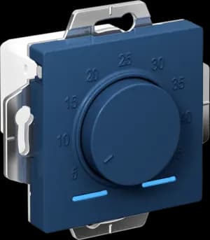 Терморегулятор/термостат Schneider AtlasDesign электронный для теплого пола, с датчиком пола (Аквамарин) 10 A