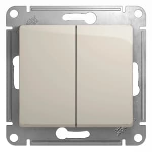Двухклавишный переключатель (Молочный)