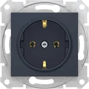 Розетка электрическая Schneider (Графит)