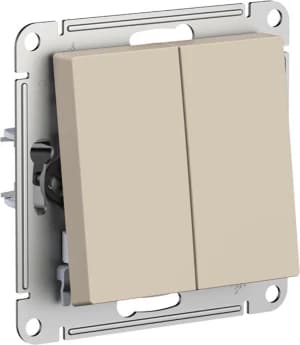 Кнопка двухклавишная НО (Песочный)