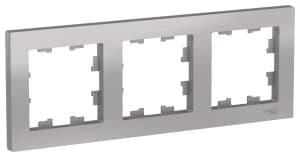 Рамка Systeme AtlasDesign, 3 поста (Алюминий)