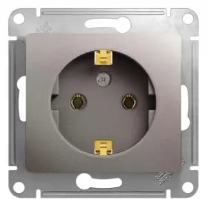 Розетка электрическая Schneider (Платина)
