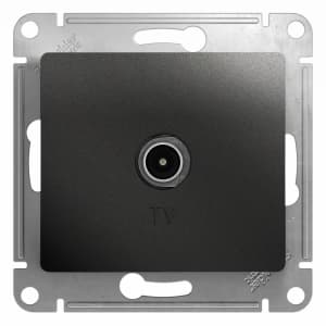 Розетка телевизионная обычная (Антрацит)