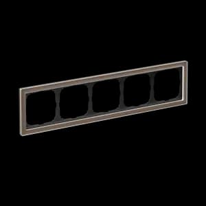 Рамка Schneider Systeme ArtGallery Pure, 5 постов (Стекло Мокко)