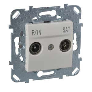 Розетка ТВ + радио + спутник обычная (бежевый)