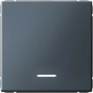 Одноклавишный выключатель с подсветкой (Грифель)