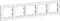 ATN000105 Рамка Systeme AtlasDesign, 5 постов, белая