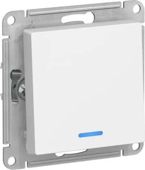 Одноклавишный выключатель с подсветкой (Лотос)