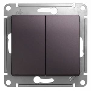 Двухклавишный переключатель (Сиреневый туман)