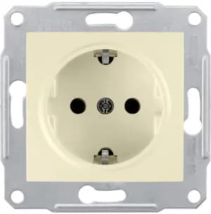 Розетка электрическая Schneider (Бежевый)