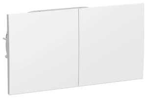 Розетка электрическая двойная со шторками с сдвижными крышками Schneider AtlasDesign (Лотос)