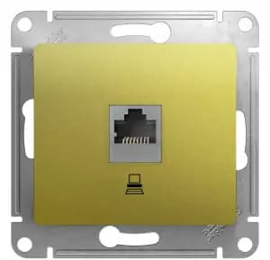 Розетка информационная Schneider Glossa (фисташковый)