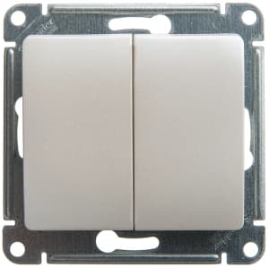 Двухклавишный переключатель (Перламутр)