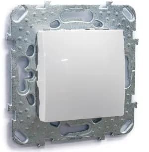 Одноклавишный выключатель (Белый)