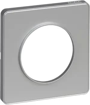 Рамка Odace, 1 пост (Алюминий / алюминиевая вставка)