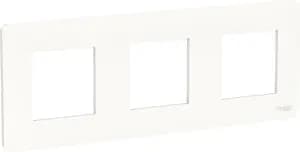 Рамка Schneider Studio, 3 поста, белая