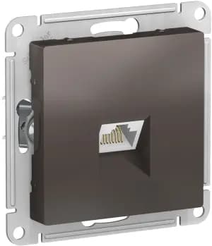 Розетка информационная RJ45 категория 6a (Мокко)