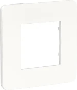 Рамка Schneider Studio Color, 1 пост (белый/белый)