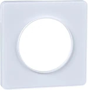 Рамка Odace, 1 пост (Белый / белая вставка)