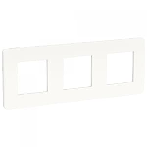 Рамка Schneider Studio Color, 3 поста (белый/белый)