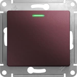 Одноклавишный выключатель с подсветкой (Баклажановый)