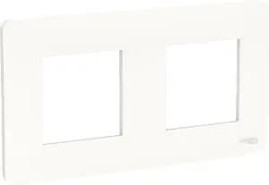 Рамка Schneider Studio, 2 поста, белая