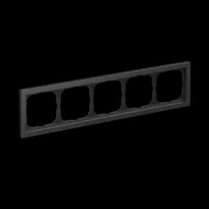 Рамка Schneider Systeme ArtGallery Pure, 5 постов (Металл / Оникс)