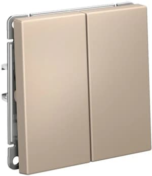 Двухклавишный переключатель на автозажимах (Песочный)