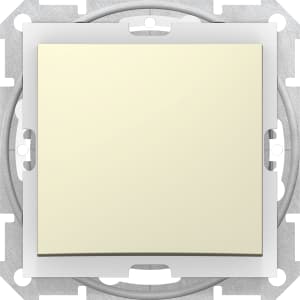 Влагозащищенный одноклавишный перекрёстный переключатель IP44 (Бежевый)