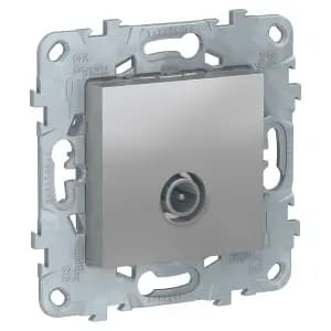 Розетка TV Unica New одиночная (алюминий)