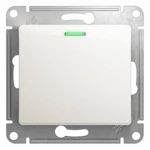 Одноклавишный переключатель с подсветкой (Перламутр)