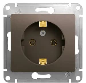 Розетка электрическая Schneider (Шоколад)