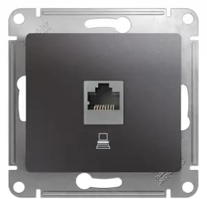 Розетка информационная Schneider Glossa (графит)