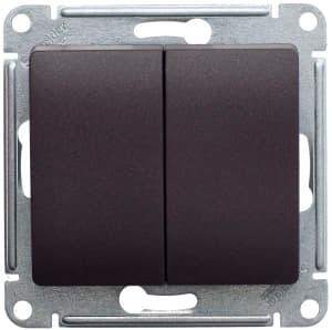 Двухклавишный переключатель (Шоколад)