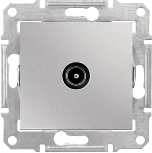 Розетка телевизионная Sedna проходная, 4 dB (алюминий)