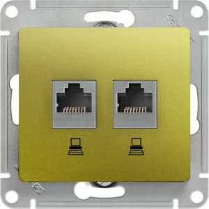 Розетка информационная Schneider Glossa (фисташковый)