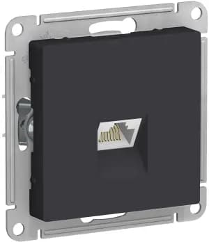 Розетка информационная RJ45 категория 6a (Карбон)