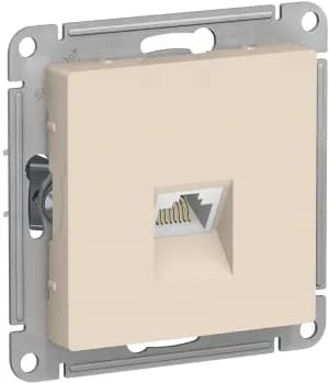 Розетка информационная RJ45 категория 6a (Бежевый)