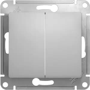 Двухклавишный переключатель (Алюминий)