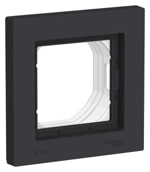 Рамка Systeme AtlasDesign влагозащищенная, 1 пост (Карбон)
