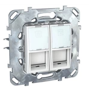 Розетка информационная Schneider Unica (белый)