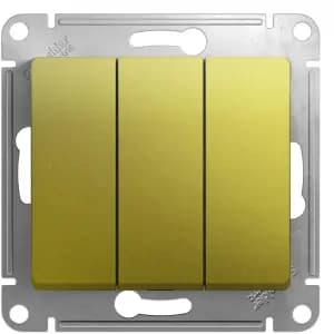 Трёхклавишный выключатель (Фисташковый)