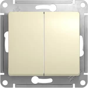 Двухклавишный переключатель (Бежевый)